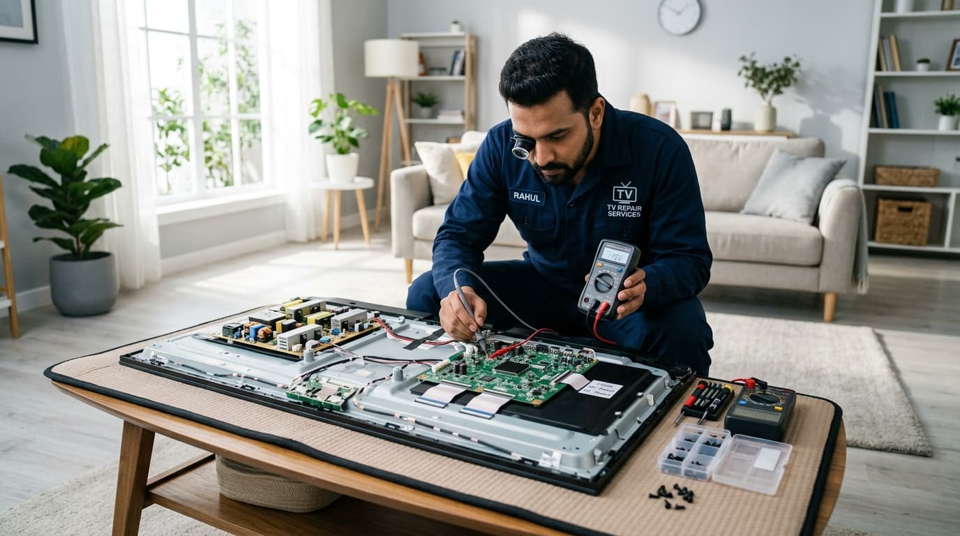 Smart LED TV Display & Motherboard